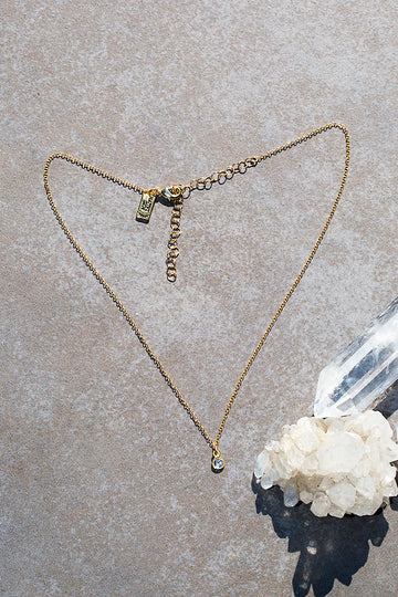 tiny diamond layering necklace